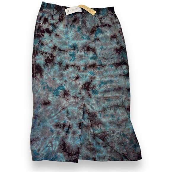 NWOT By JJ Tencel Cloud Dyed Maxi Skirt Sz L - Picture 2 of 6